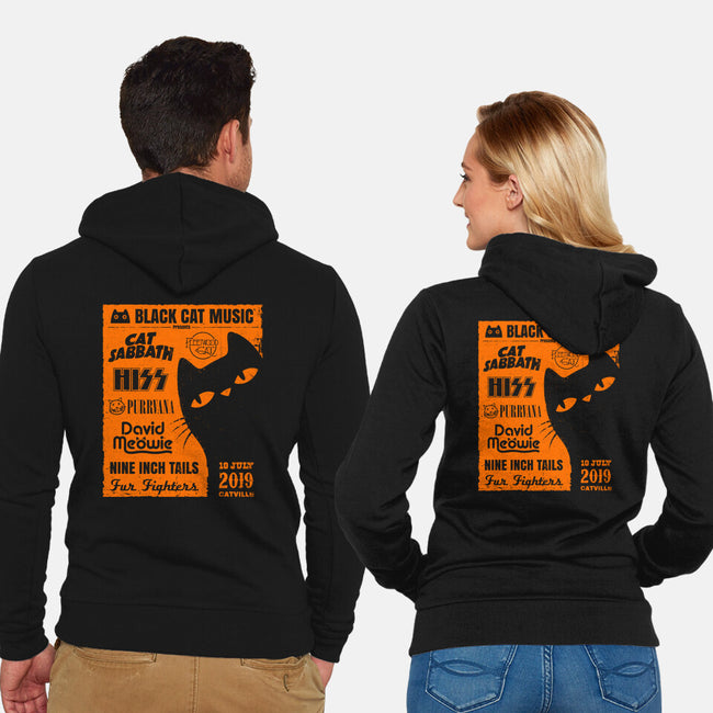 Black Cat Music Festival-Unisex-Zip-Up-Sweatshirt-drbutler
