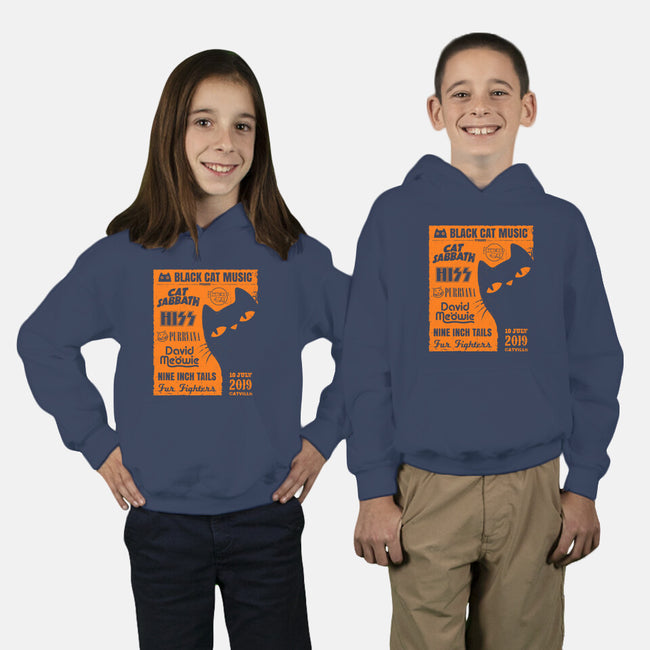 Black Cat Music Festival-Youth-Pullover-Sweatshirt-drbutler