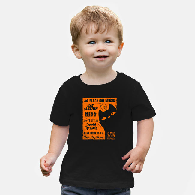 Black Cat Music Festival-Baby-Basic-Tee-drbutler