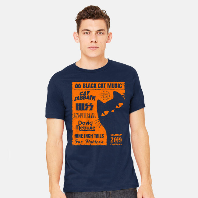 Black Cat Music Festival-Mens-Heavyweight-Tee-drbutler