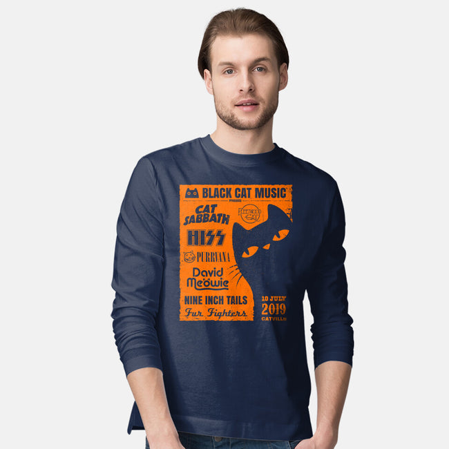 Black Cat Music Festival-Mens-Long Sleeved-Tee-drbutler