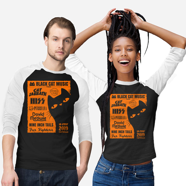 Black Cat Music Festival-Unisex-Baseball-Tee-drbutler