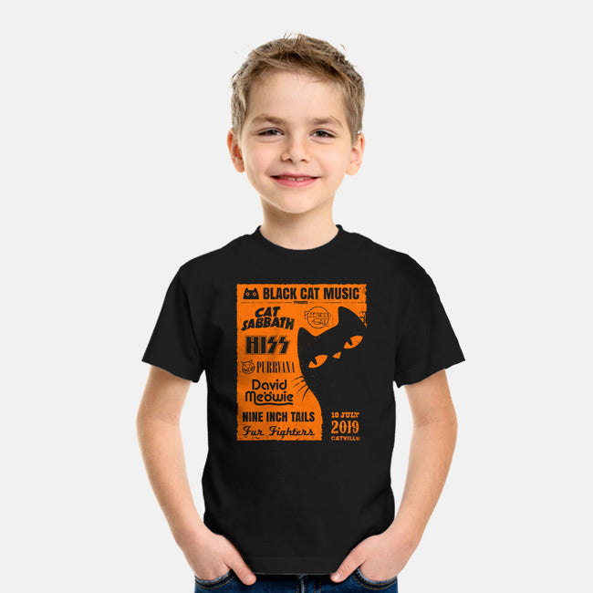 Black Cat Music Festival-Youth-Basic-Tee-drbutler