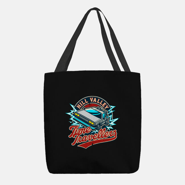 Hill Valley Time Travellers-None-Basic Tote-Bag-drbutler