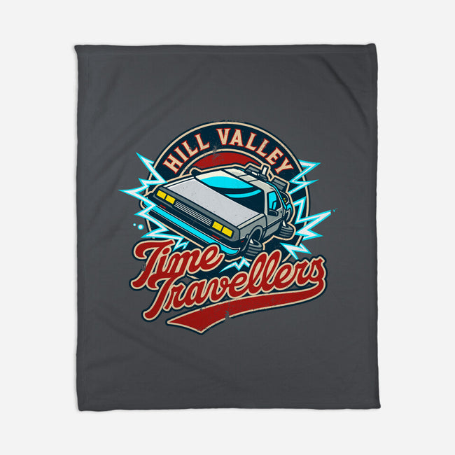 Hill Valley Time Travellers-None-Fleece-Blanket-drbutler
