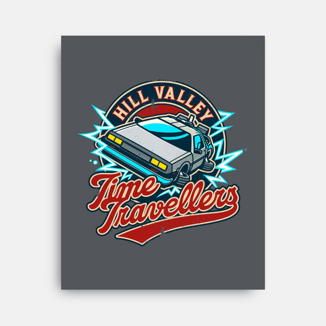 Hill Valley Time Travellers-None-Stretched-Canvas-drbutler