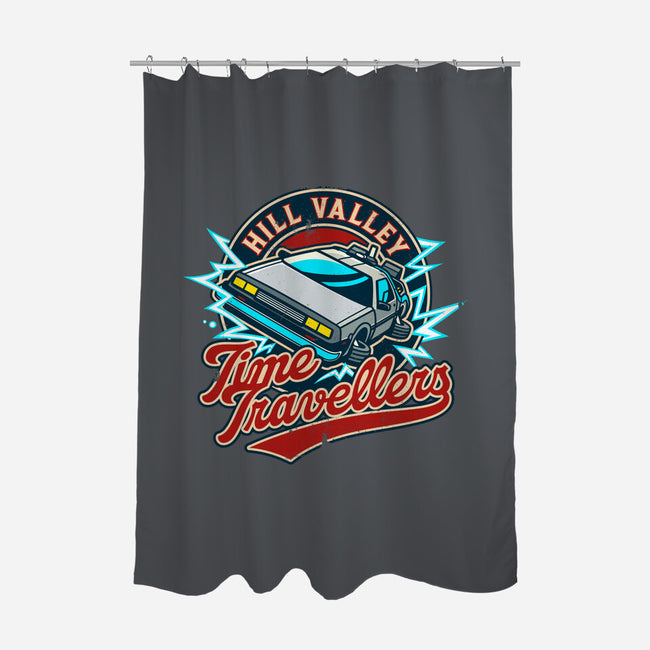 Hill Valley Time Travellers-None-Polyester-Shower Curtain-drbutler