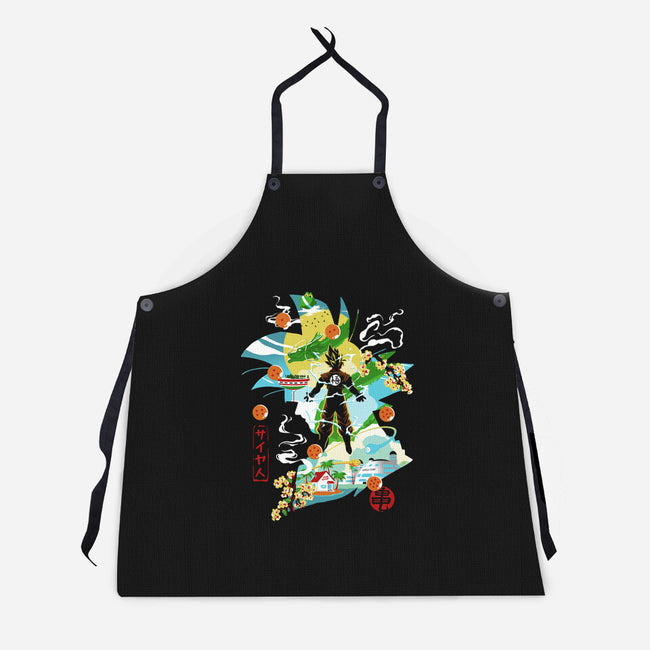 Soul Of The Saiyan-Unisex-Kitchen-Apron-Arinesart