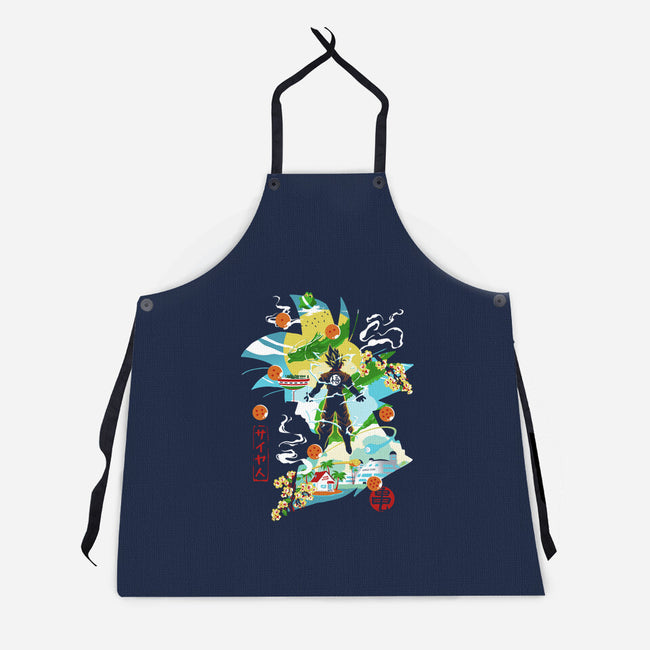 Soul Of The Saiyan-Unisex-Kitchen-Apron-Arinesart