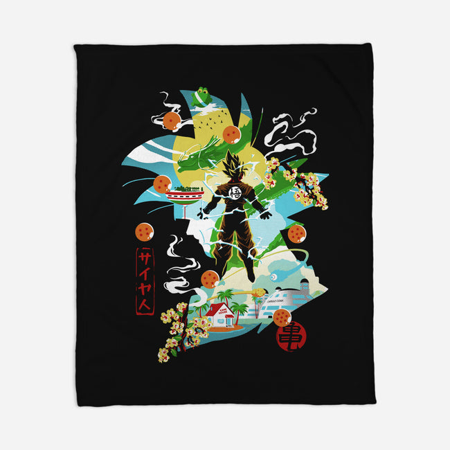 Soul Of The Saiyan-None-Fleece-Blanket-Arinesart