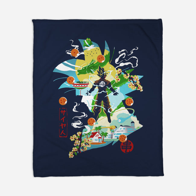 Soul Of The Saiyan-None-Fleece-Blanket-Arinesart