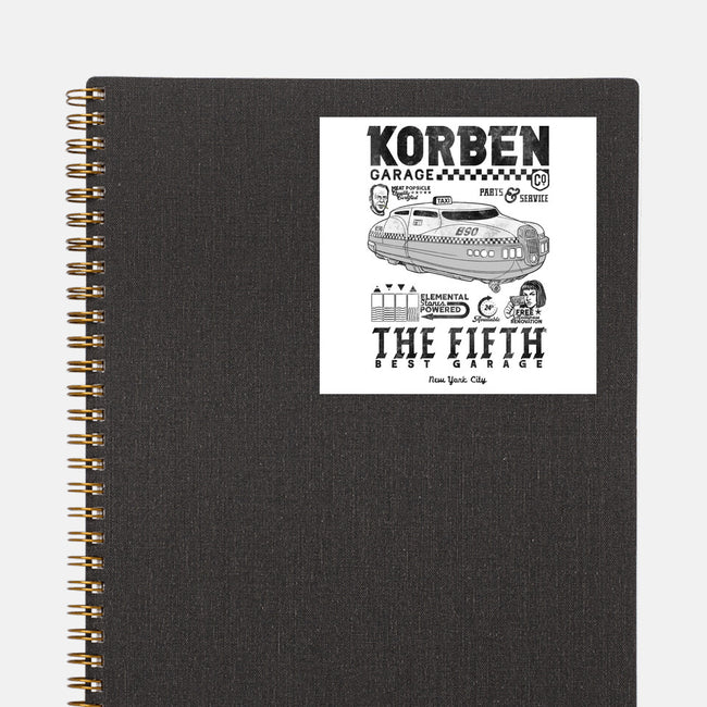 Korben Garage-None-Glossy-Sticker-Arinesart
