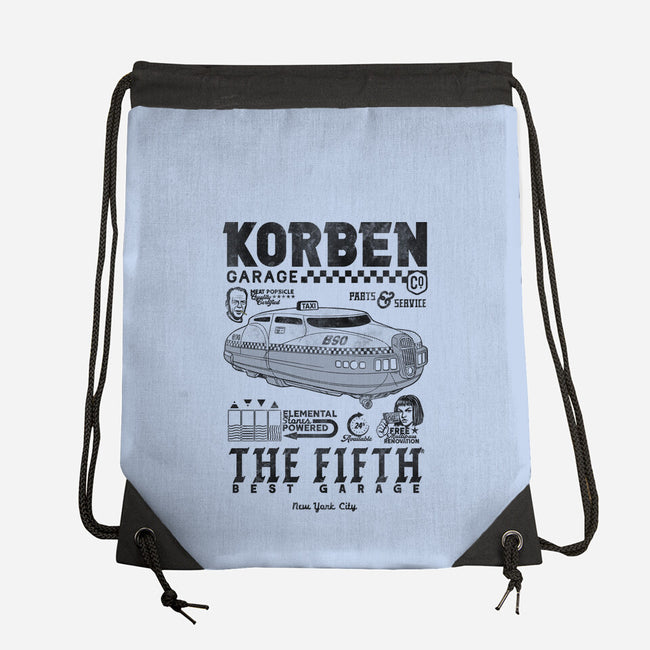 Korben Garage-None-Drawstring-Bag-Arinesart