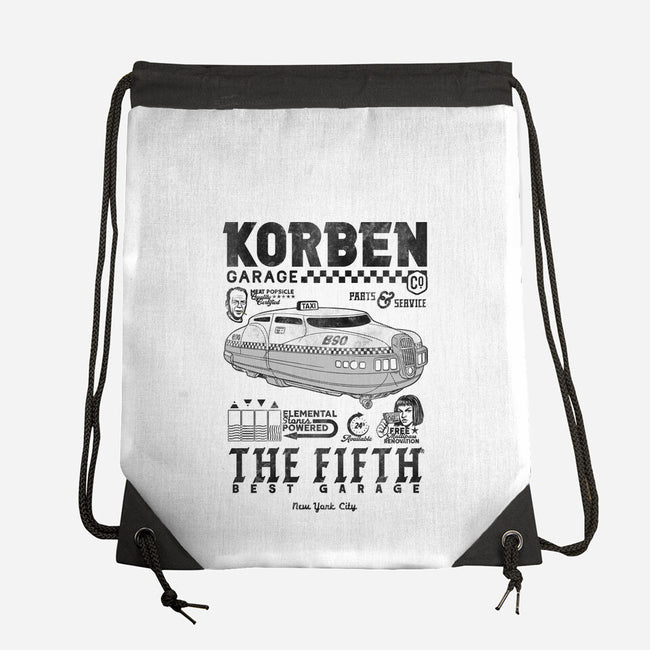 Korben Garage-None-Drawstring-Bag-Arinesart