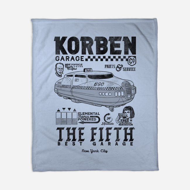 Korben Garage-None-Fleece-Blanket-Arinesart