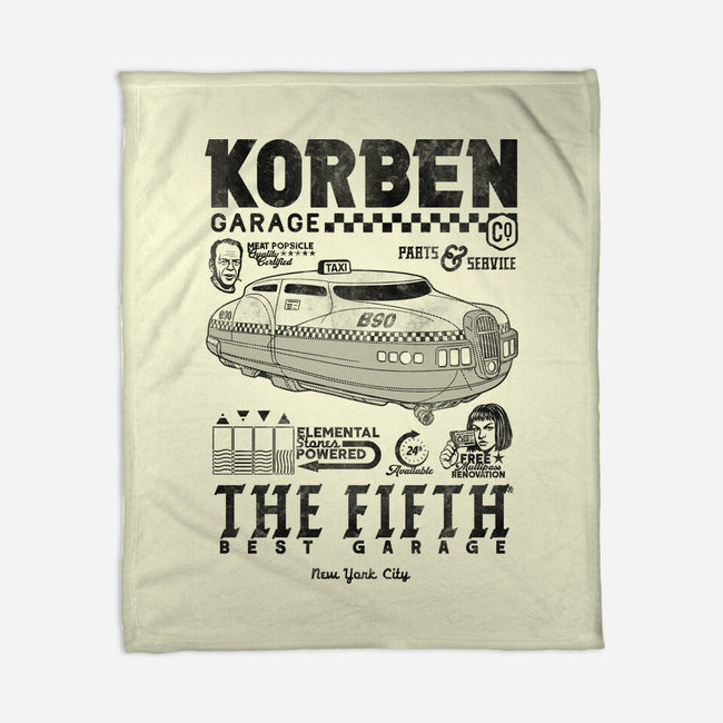 Korben Garage-None-Fleece-Blanket-Arinesart