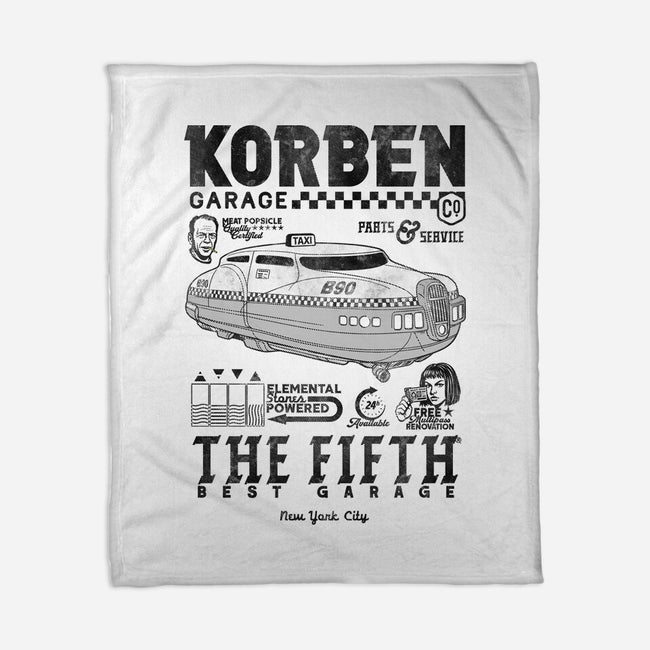 Korben Garage-None-Fleece-Blanket-Arinesart