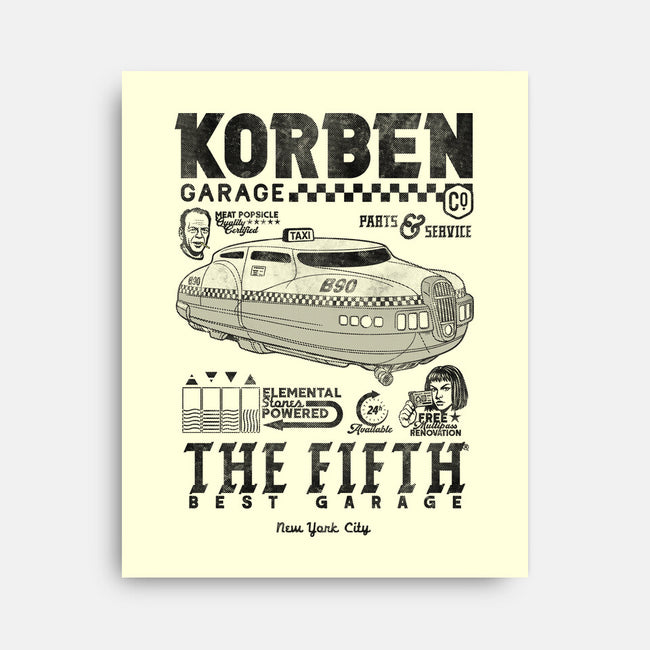 Korben Garage-None-Stretched-Canvas-Arinesart