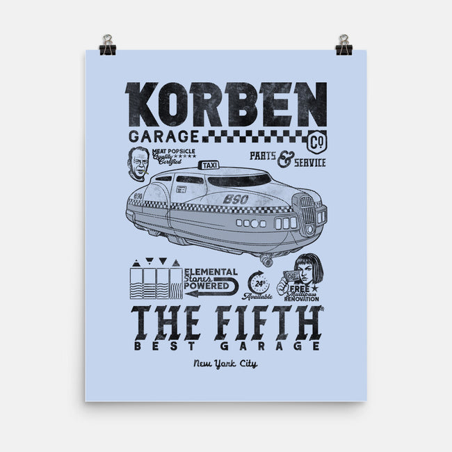 Korben Garage-None-Matte-Poster-Arinesart