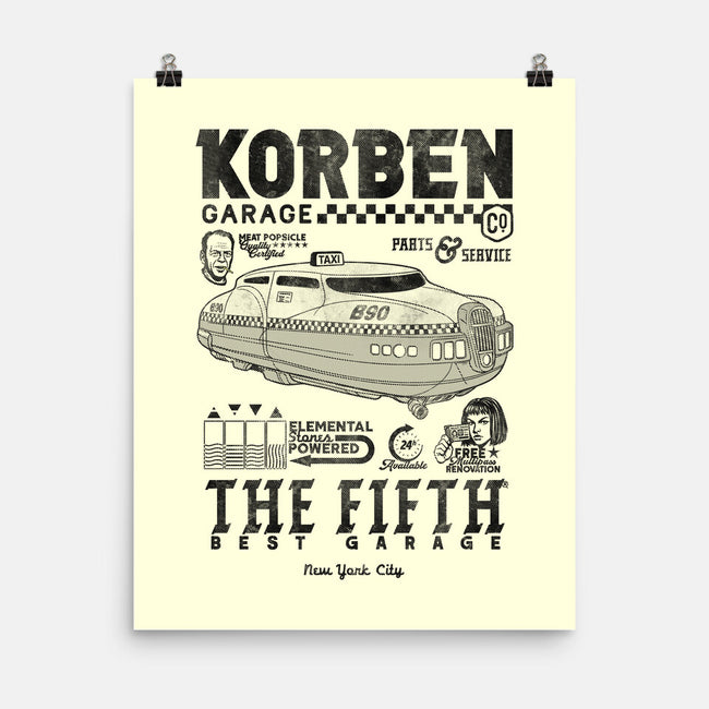 Korben Garage-None-Matte-Poster-Arinesart