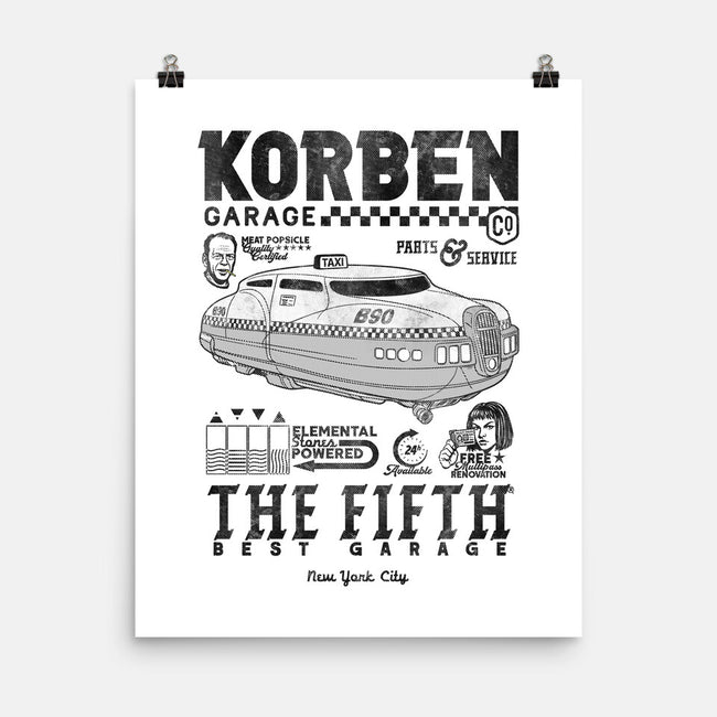 Korben Garage-None-Matte-Poster-Arinesart