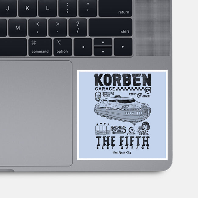 Korben Garage-None-Glossy-Sticker-Arinesart