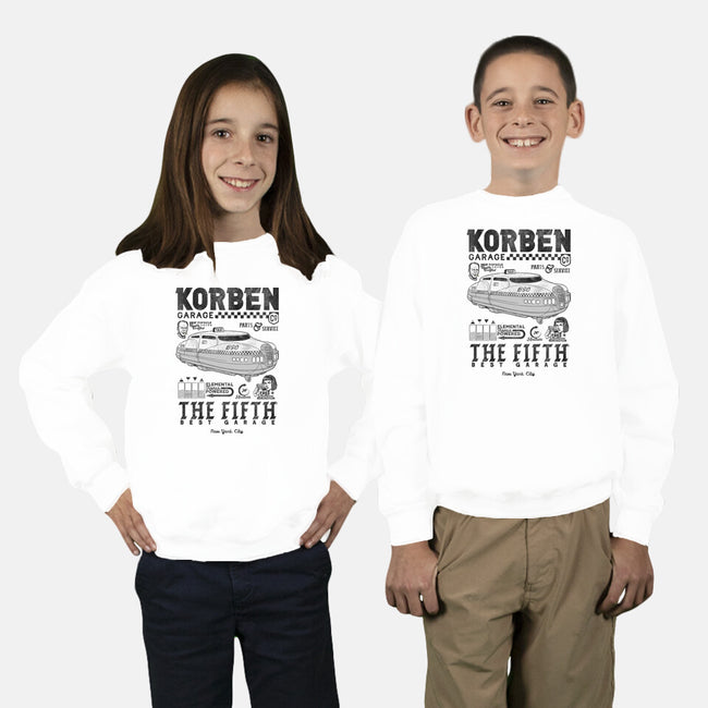 Korben Garage-Youth-Crew Neck-Sweatshirt-Arinesart