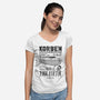 Korben Garage-Womens-V-Neck-Tee-Arinesart