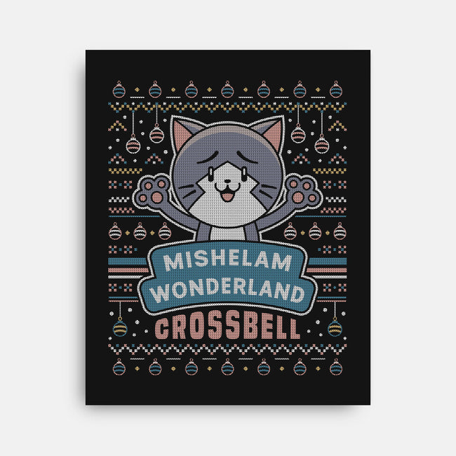 Mishelam Wonderland Ugly Sweater-None-Stretched-Canvas-LAGELANTEE