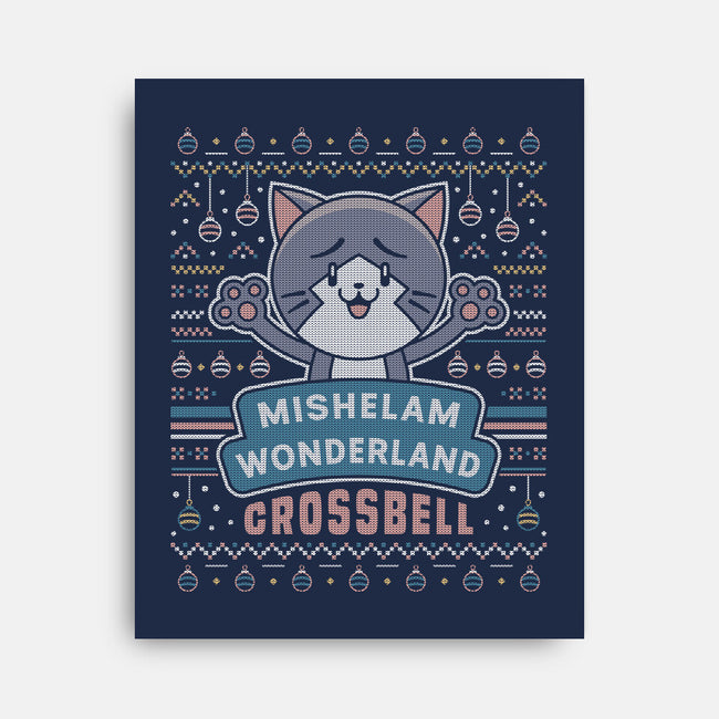 Mishelam Wonderland Ugly Sweater-None-Stretched-Canvas-LAGELANTEE