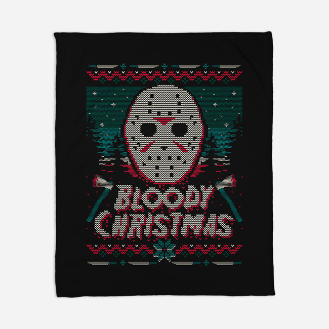 Bloody Ugly Christmas-None-Fleece-Blanket-Getsousa!