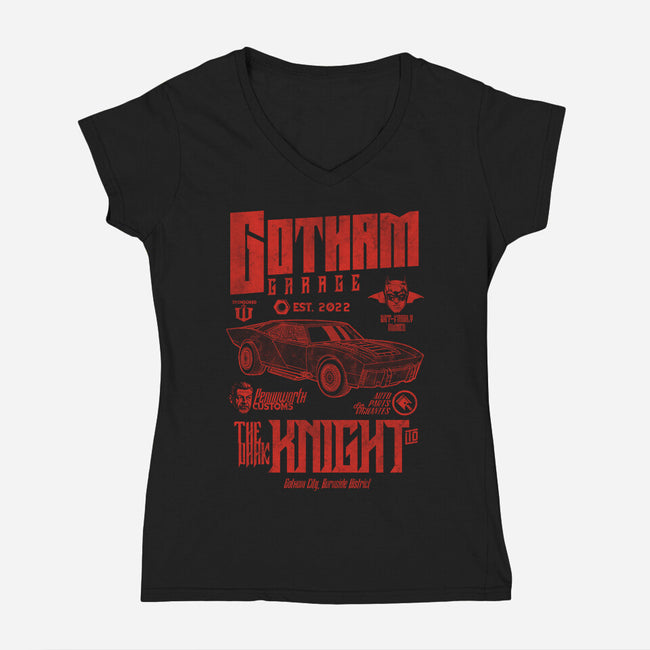 Gotham Garage 20s-Womens-V-Neck-Tee-Arinesart