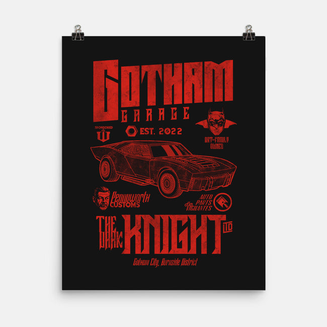 Gotham Garage 20s-None-Matte-Poster-Arinesart