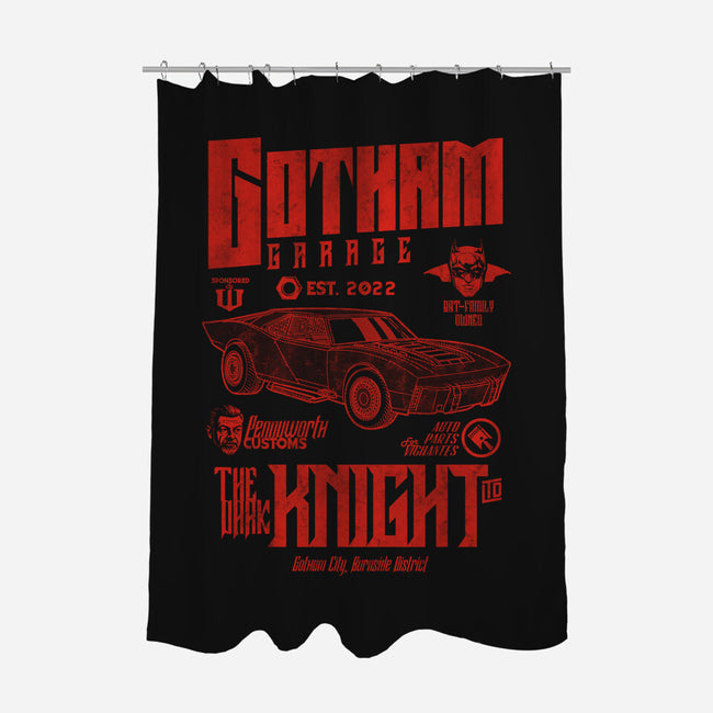 Gotham Garage 20s-None-Polyester-Shower Curtain-Arinesart