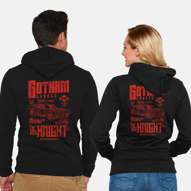 Gotham Garage 20s-Unisex-Zip-Up-Sweatshirt-Arinesart