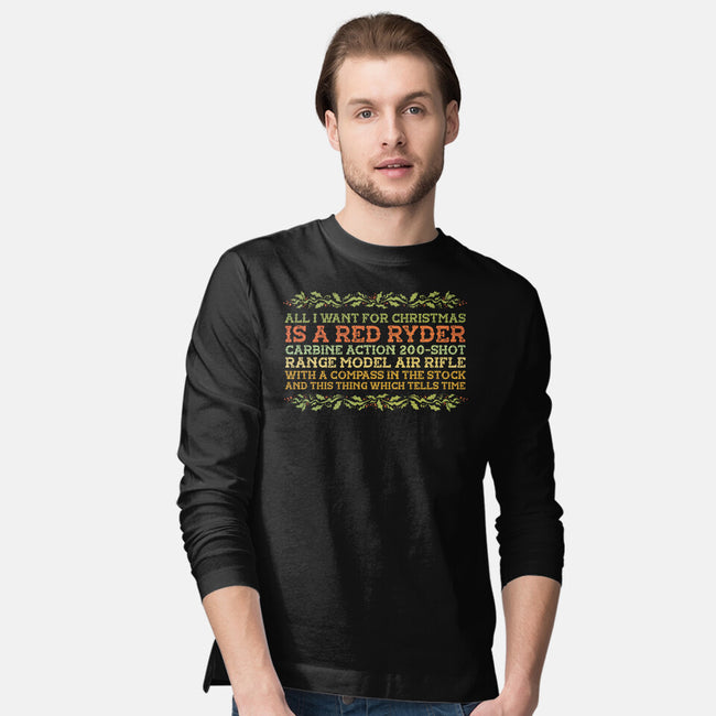 All I Want For Christmas-Mens-Long Sleeved-Tee-kg07