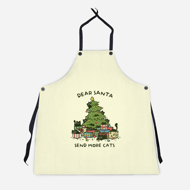 Send More Cats-Unisex-Kitchen-Apron-kg07