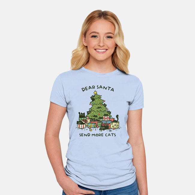 Send More Cats-Womens-Fitted-Tee-kg07