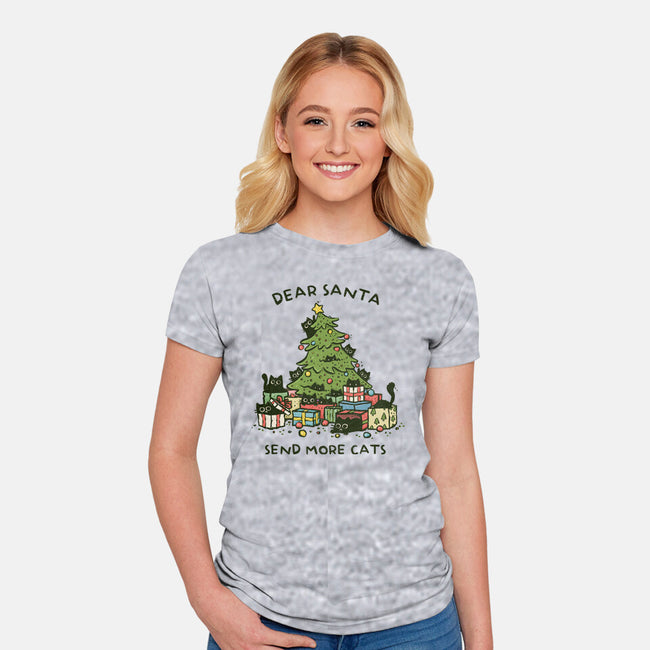 Send More Cats-Womens-Fitted-Tee-kg07