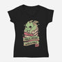 Magic Begins With A Page-Womens-V-Neck-Tee-koalastudio