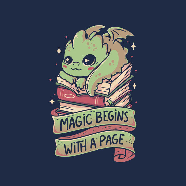 Magic Begins With A Page-None-Polyester-Shower Curtain-koalastudio