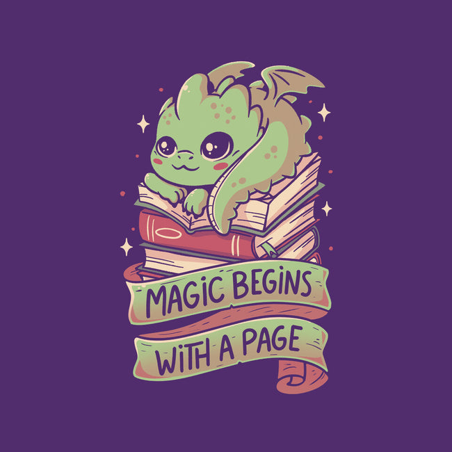 Magic Begins With A Page-None-Adjustable Tote-Bag-koalastudio
