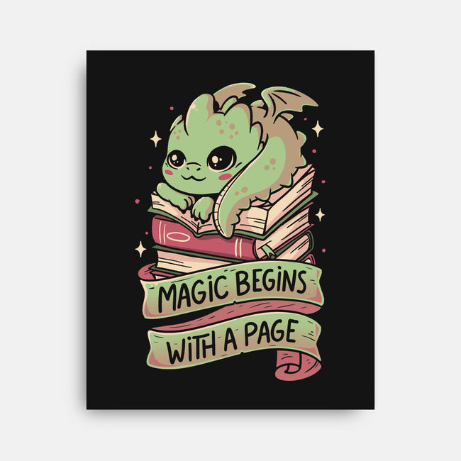 Magic Begins With A Page-None-Stretched-Canvas-koalastudio