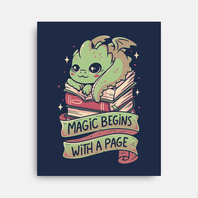 Magic Begins With A Page-None-Stretched-Canvas-koalastudio