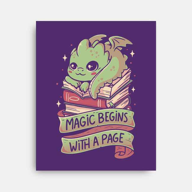 Magic Begins With A Page-None-Stretched-Canvas-koalastudio