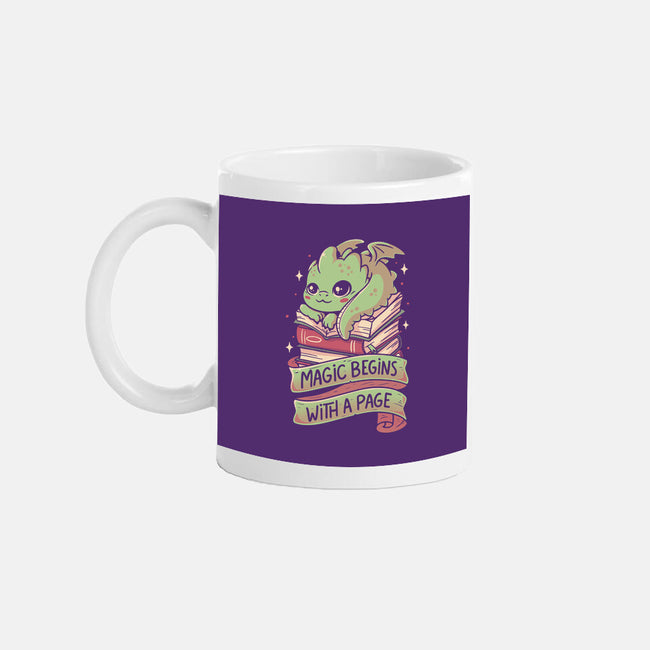 Magic Begins With A Page-None-Mug-Drinkware-koalastudio