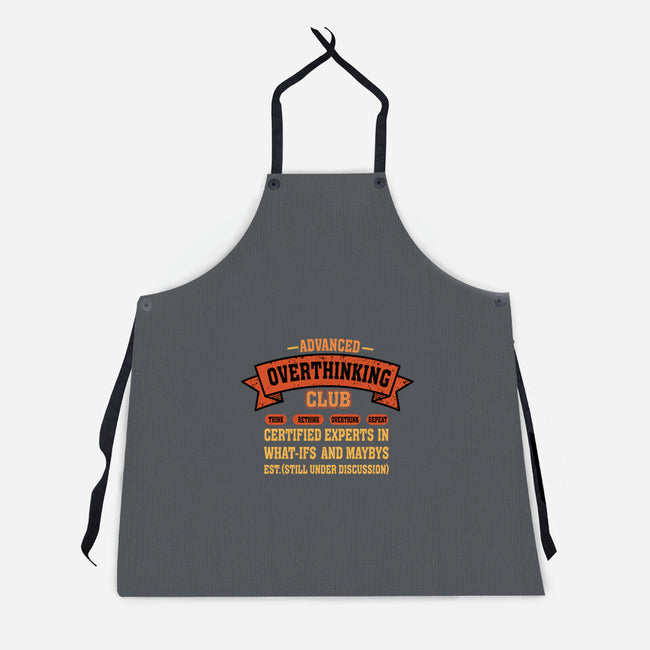 Advance Overthinking Club-Unisex-Kitchen-Apron-erion_designs