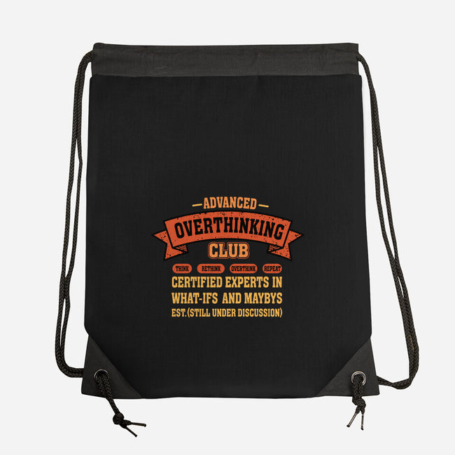 Advance Overthinking Club-None-Drawstring-Bag-erion_designs