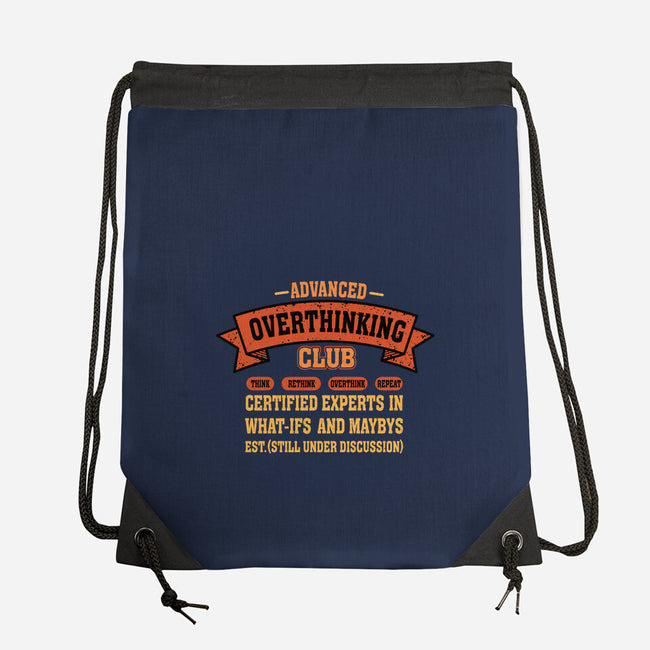 Advance Overthinking Club-None-Drawstring-Bag-erion_designs