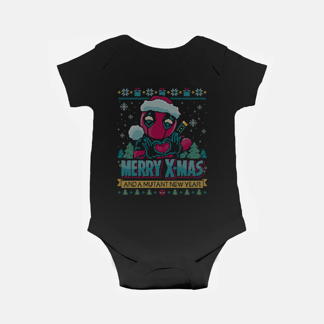 Mutant Xmas-Baby-Basic-Onesie-teesgeex